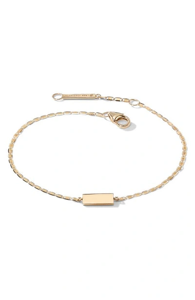 Shop Lana Jewelry Petite Malibu Tag Bracelet In Yellow