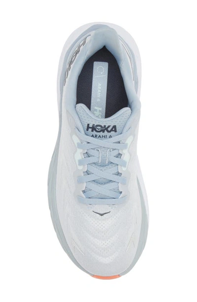 Shop Hoka One One Arahi 6 Running Shoe In Plein Air / Blue Fog