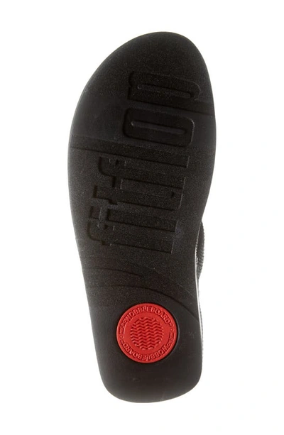 Fitflop Lulu Embellished Flip Flop In All Black