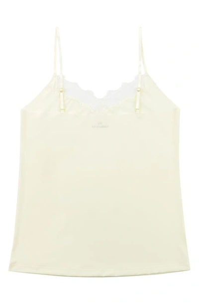 Uwila Warrior Happy Seamless Lace Trim Camisole In Winter White