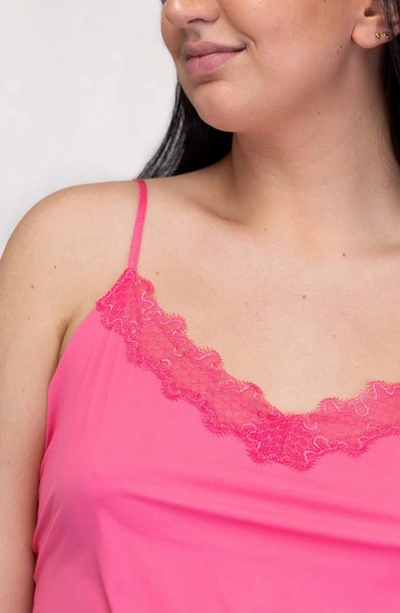 Uwila Warrior Happy Seamless Lace Trim Camisole In Camilla Rose
