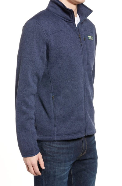 L.l.bean Sweater Fleece Jacket In Bright Navy