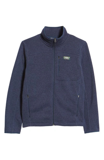 L.l.bean Sweater Fleece Jacket In Bright Navy