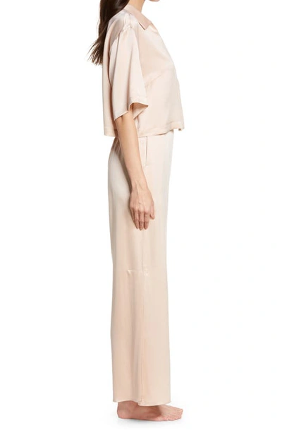 Shop Lunya High Waist Washable Silk Pajamas In Delicate Pink
