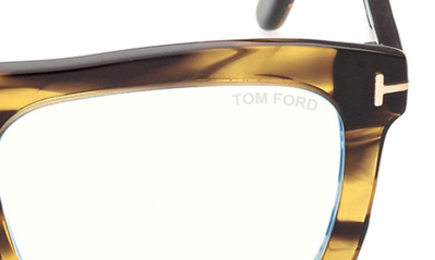 Shop Tom Ford 52mm Blue Light Optical Glasses In Havana