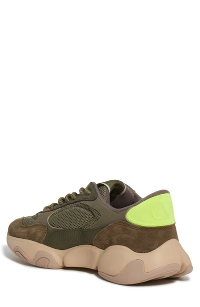 Shop Valentino Runner Bubbleback Low Top Sneaker In Khaki Yellow