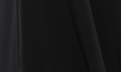Shop Mac Duggal Cutout Detail Long Sleeve Trumpet Gown In Black