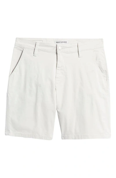 Mavi Jeans Noah Stretch Flat Front Shorts In Oyster Mushroom Twill