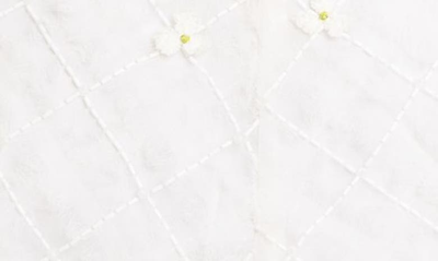 Shop Aje Mirage Cutout Detail Organza Minidress In Ivory / Citrus Yellow