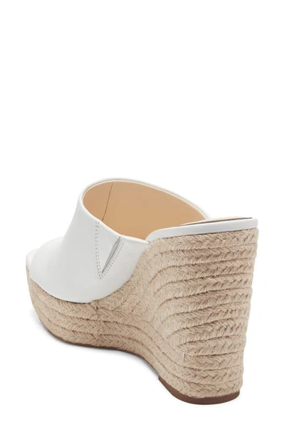 Shop Jessica Simpson Shantelle Wedge Slide Sandal In Bright White