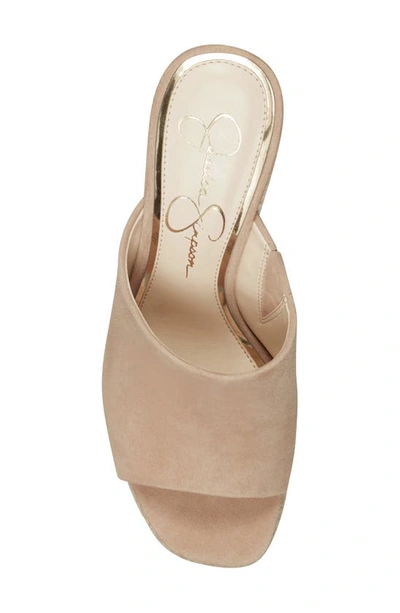Shop Jessica Simpson Shantelle Wedge Slide Sandal In Almond