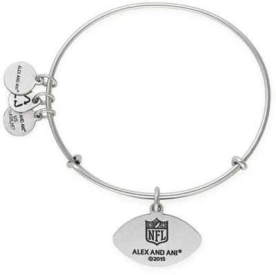 Shop Alex And Ani Alex & Ani Carolina Panthers Stack Bracelet In Silver
