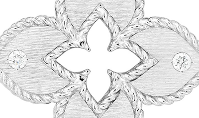 Roberto Coin Women's Petite Venetian Extra-small 18k White Gold & Diamond Pendant Necklace In White Gold