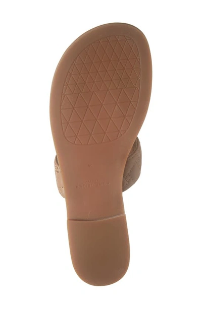 Shop Kurt Geiger Kensington T-strap Sandal In Light/ Pastel Brown