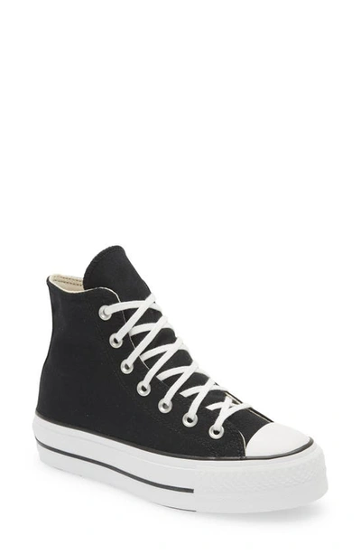 Shop Converse Chuck Taylor® All Star® High Top Platform Sneaker In Black/ White/ White