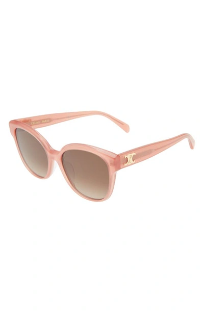 Shop Celine 58mm Gradient Cat Eye Sunglasses In Pink / Gradient Roviex
