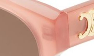 Shop Celine 58mm Gradient Cat Eye Sunglasses In Pink / Gradient Roviex