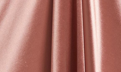 Shop Speechless Halter Neck Keyhole Satin Gown In Dusty Rose