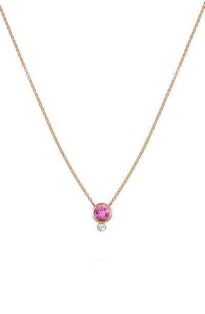 Shop Meira T Pink Sapphire & Diamond Pendant Necklace