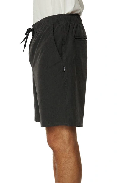 Shop O'neill Reserve Elastic Waist Shorts In Black