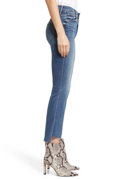 Shop Mother The Insider Step Hem Crop Bootcut Jeans In Walking On Coals