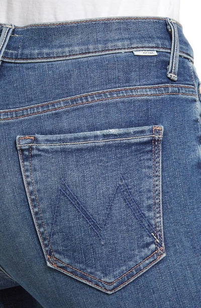 Mother The Insider Step Hem Crop Bootcut Jeans In Walking On Coals