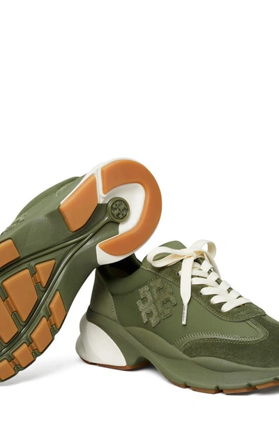 Shop Tory Burch Good Luck Sneaker In Palm Leaf/ Palm Leaf