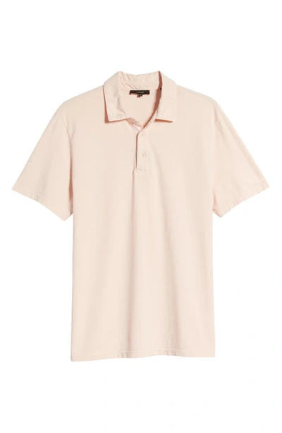 Shop Vince Regular Fit Garment Dyed Cotton Polo Shirt In 691-washed Quartz