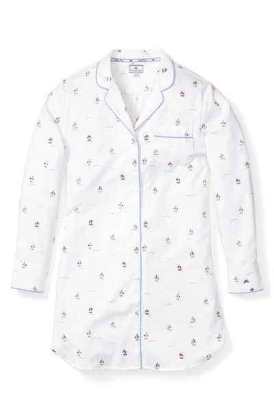 Shop Petite Plume Bateau Nightshirt In White