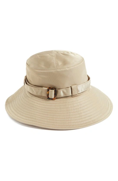 Shop Eric Javits 'kaya' Hat In Taupe
