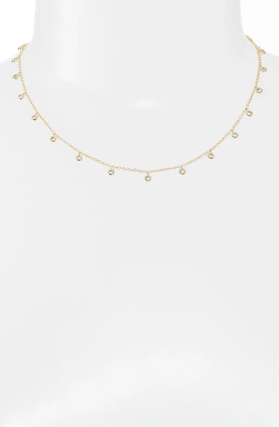 Kendra Scott Crystal Amelia 19" Station Necklace In Gold Metal