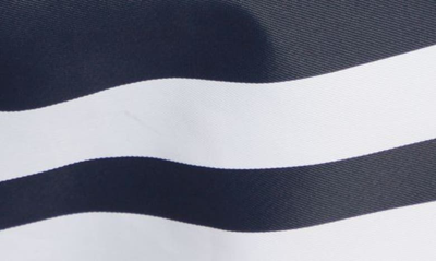 Shop Thom Browne Stripe Board Shorts In Navy