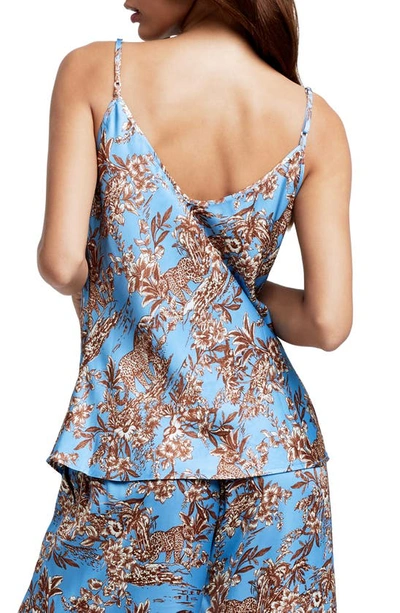 Shop L Agence Lexi Camisole In Brght Lt Blu Mlt Safari Scenic