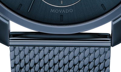Shop Movado Bold Chronograph Mesh Strap Watch, 42mm In Blue