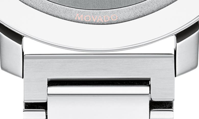 Shop Movado Bold Bracelet Watch, 34mm In Silver/ Rose Gold