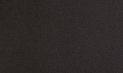 Skims Rib Stretch Cotton Romper In Soot