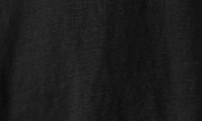 Shop Eileen Fisher Organic Linen Crewneck T-shirt In Black