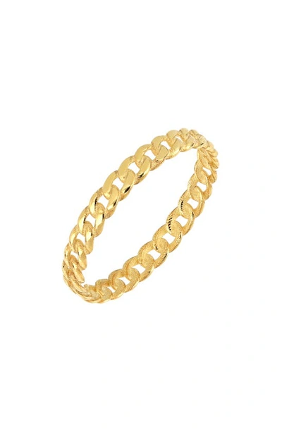 Shop Bony Levy 14k Gold Curb Chain Ring In 14k Yellow Gold