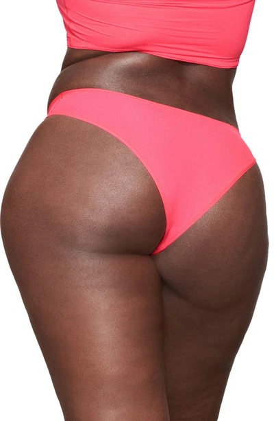 Shop Skims Fits Everybody Cheeky Briefs In Ultra Pink