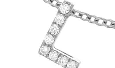Shop Bony Levy Classic Initial Personalized Diamond Charm Necklace In 18k White Gold - 2 Charms