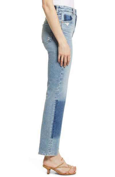 Shop Ag Alexxis High Waist Straight Jeans In 23 Years Facade Patched