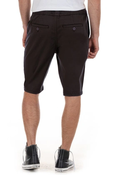 Shop Modern American Twill Jogger Shorts In Vint Black
