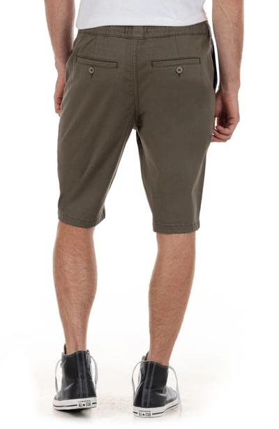 Shop Modern American Twill Jogger Shorts In Army