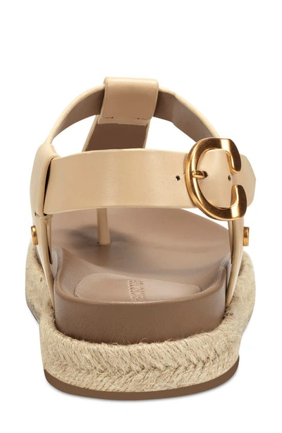 Shop Aerosoles Carmen T-strap Sandal In Eggshell Leather