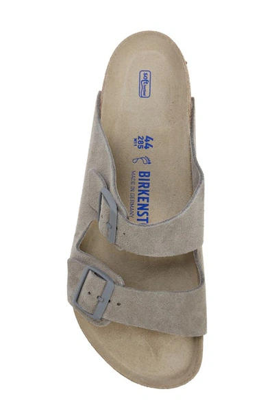 Shop Birkenstock Arizona Soft Slide Sandal In Gray