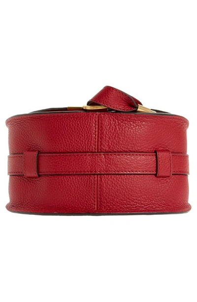 Shop Chloé Small Marcie Crossbody Bag In Smoked Red