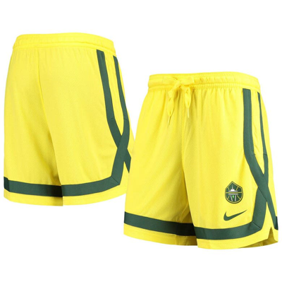 Shop Nike Yellow Seattle Storm Practice Performance Shorts
