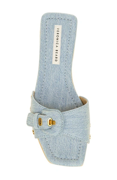 Shop Veronica Beard Davina Slide Sandal In Jeans