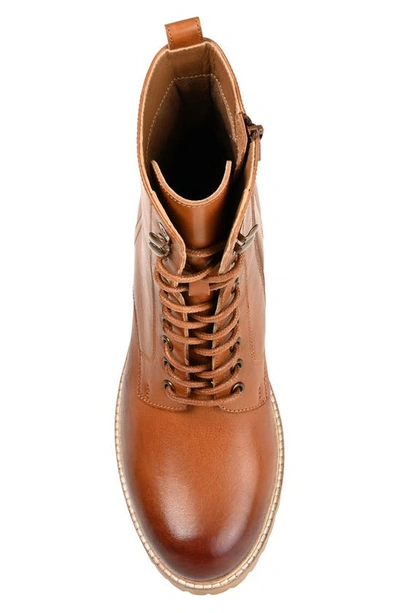 Shop Journee Signature Malle Lace-up Boot In Cognac