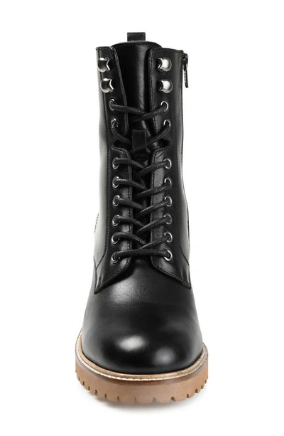 Shop Journee Signature Malle Lace-up Boot In Black